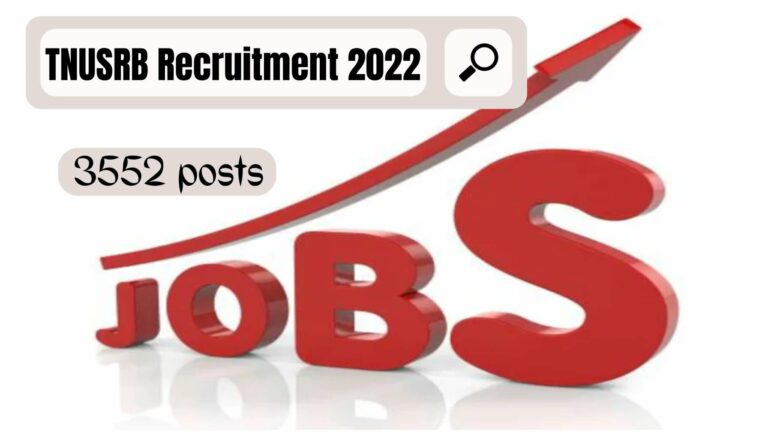 TNUSRB Recruitment 2022