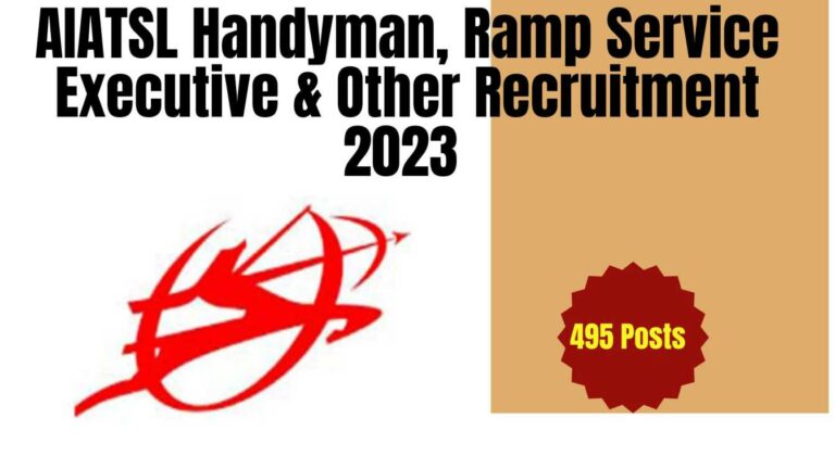 AIATSL Handyman, Ramp Service Executive & Other Recruitment 2023