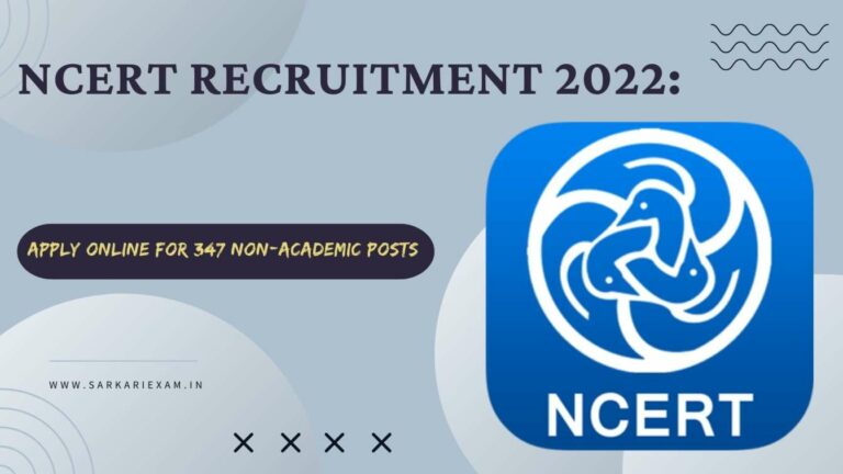 NCERT Recruitment 2022: